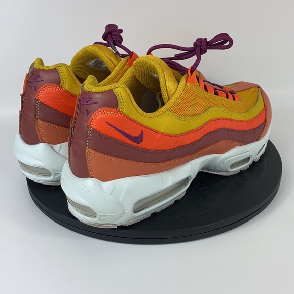 Nike Air Max 95 ‘Nike By You’ Yellow/Orange/White CW2188-991 Men’s Size 10.5 - Picture 5 of 12